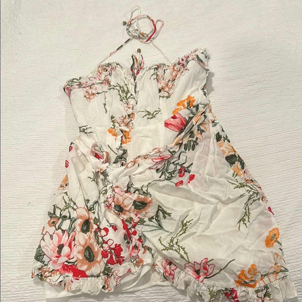 Angel Biba Floral Halter Dress